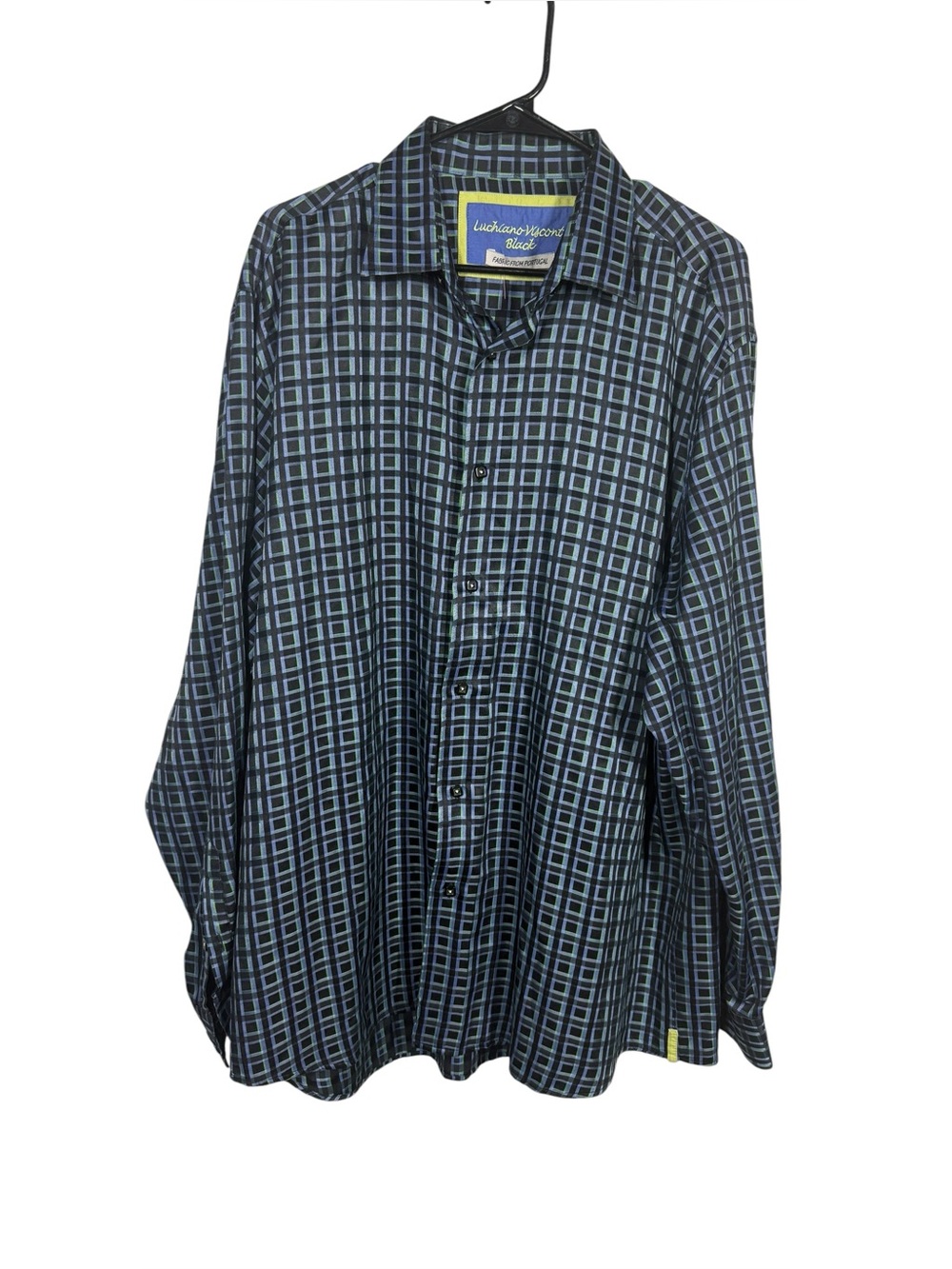 Luchiano Visconti Square Button Up Shirt Size XXL